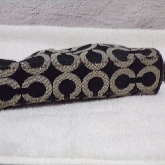 Coach Cosmetic Bag Black & Gray - Picture 4 of 4